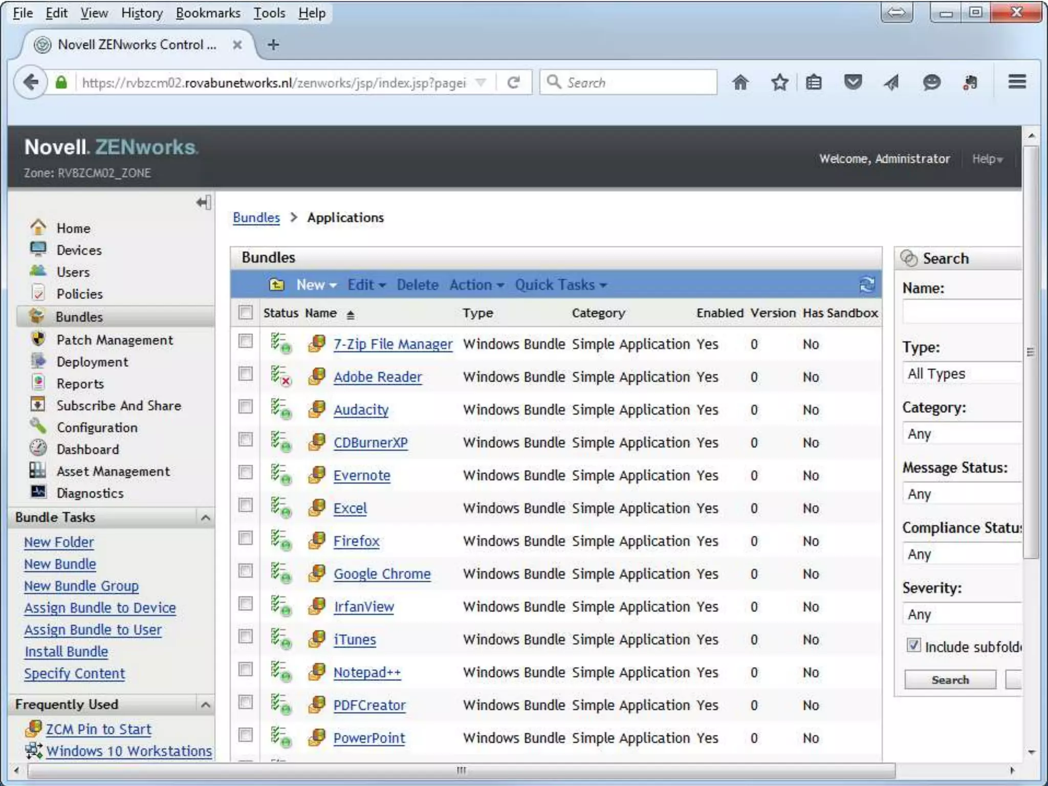 Bundle ‘Applications’ folder
 