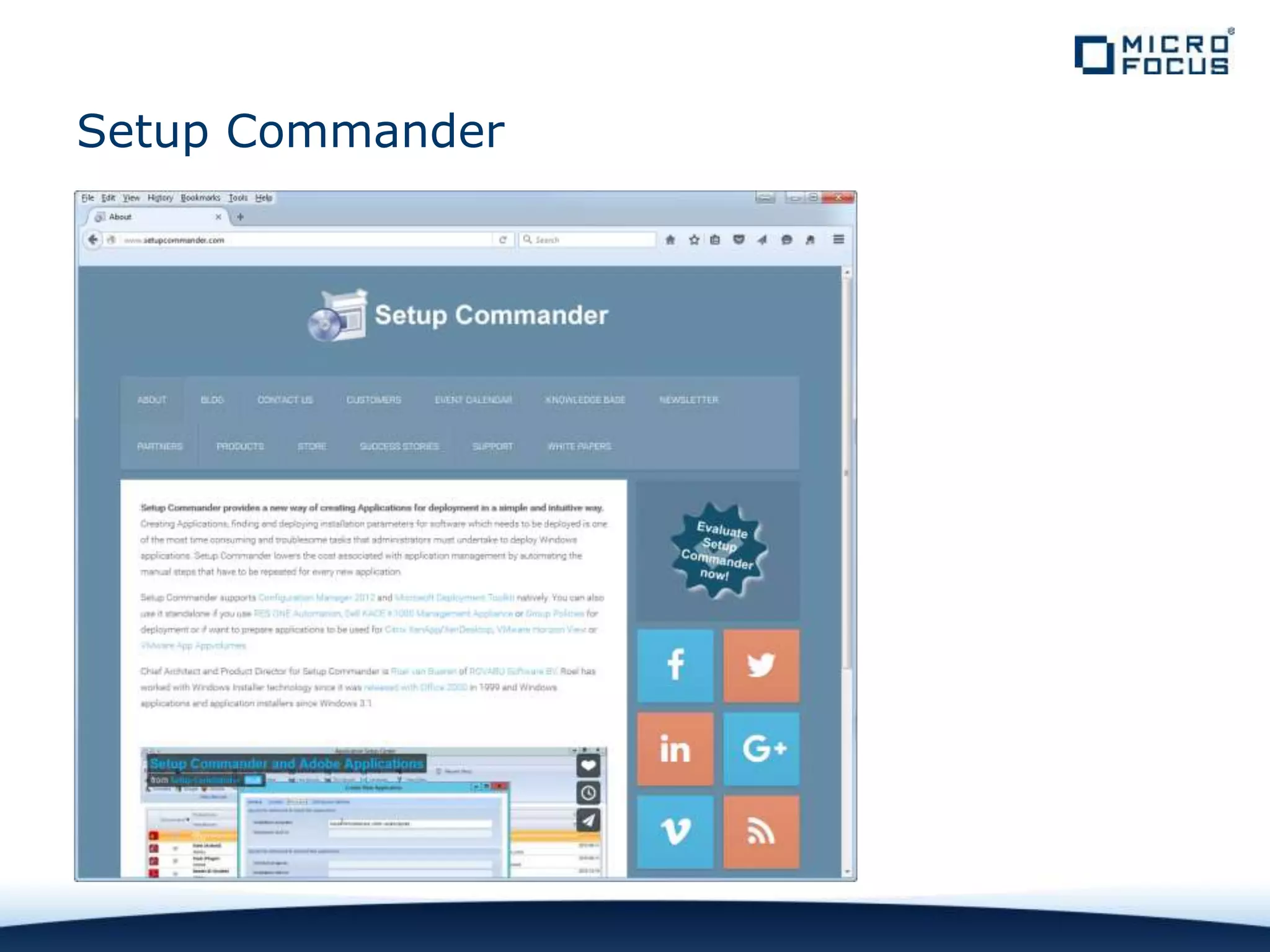 Setup Commander
 