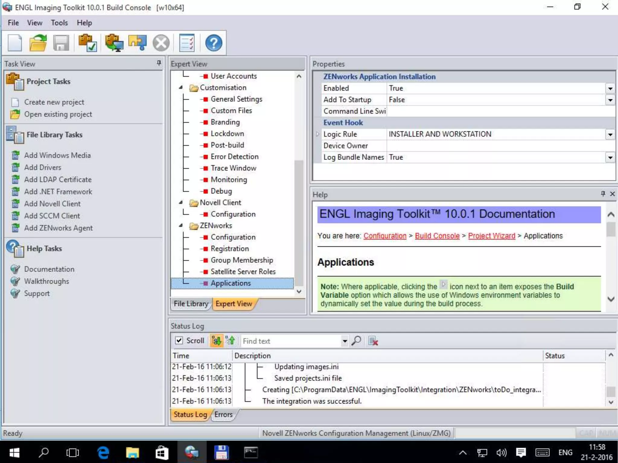 ENGL ‘Logic rule’ for ‘Applications’
 