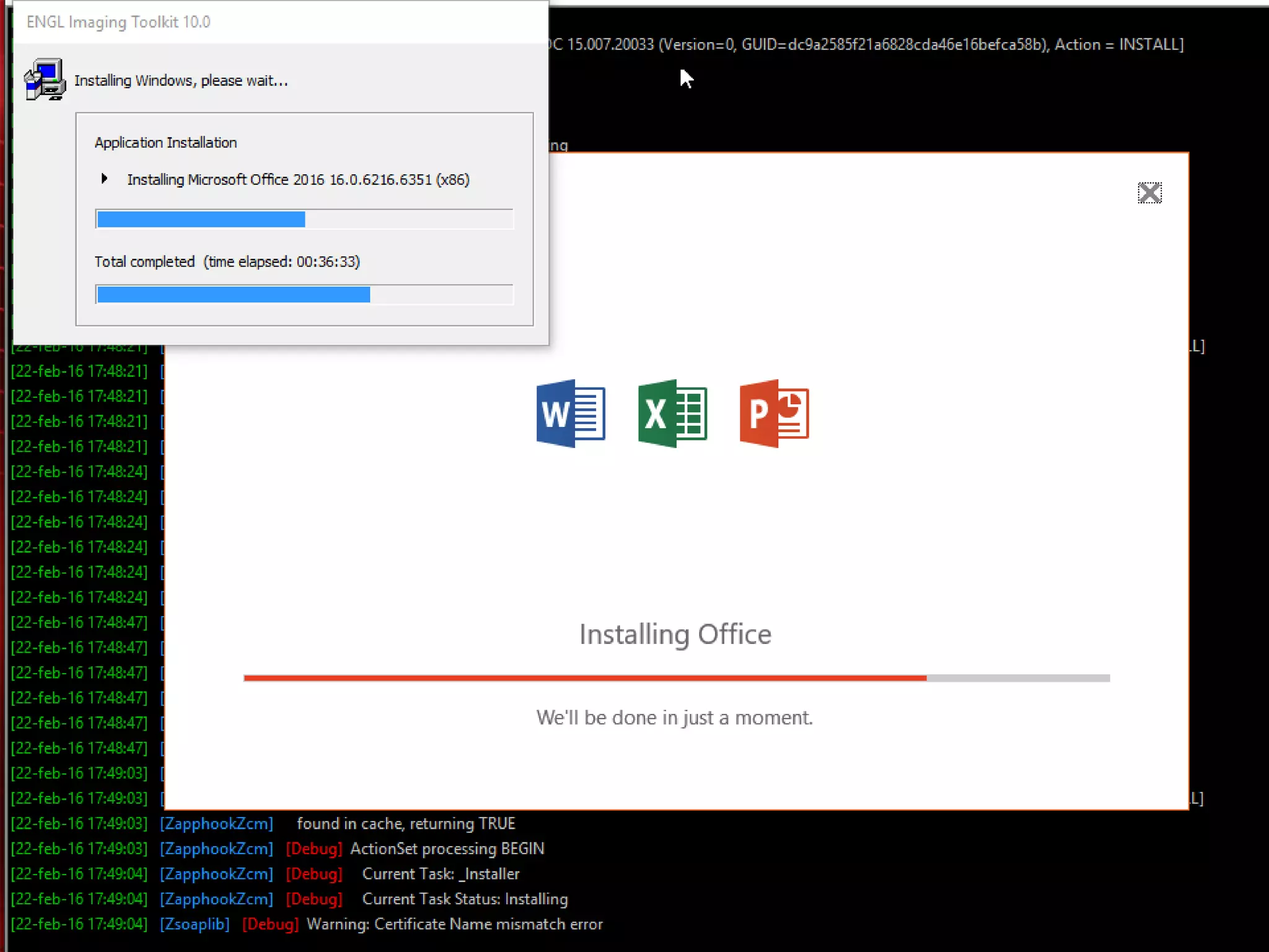 ENGL Phase3: installing Office 365
 