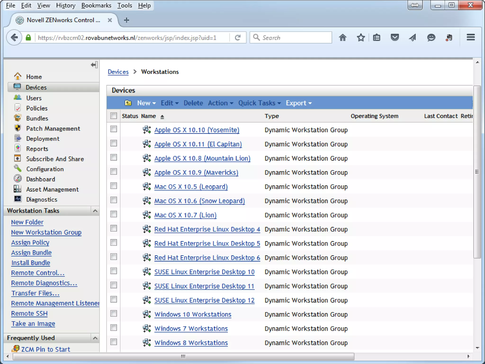 ZENworks Dynamic Workstation Groups
 