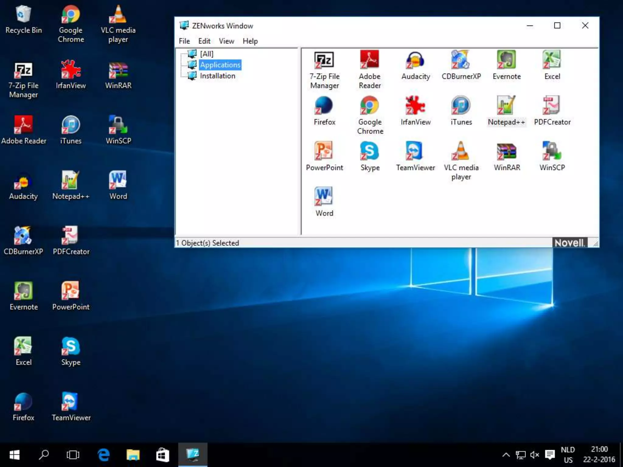 Windows 10 Desktop icons
 