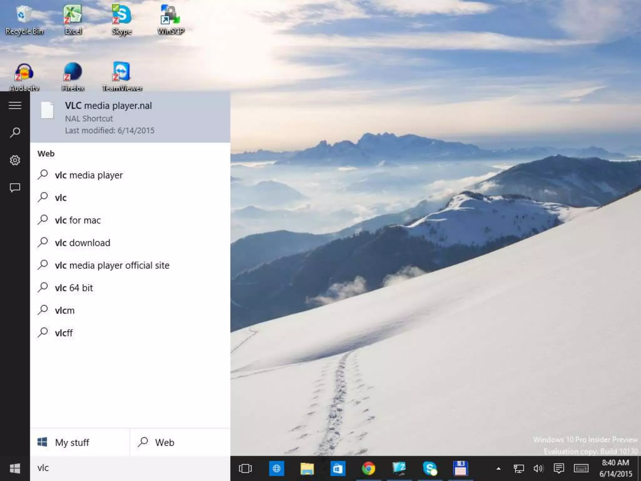 Windows 10 and .nal files - logged in as
‘Administrator’
 
