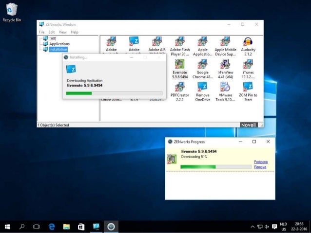 zenworks configuration management 11 4 1 and windows 10 zen works