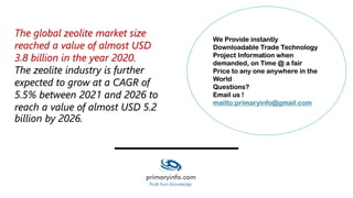 Zeolite - Trade Technology Project Database