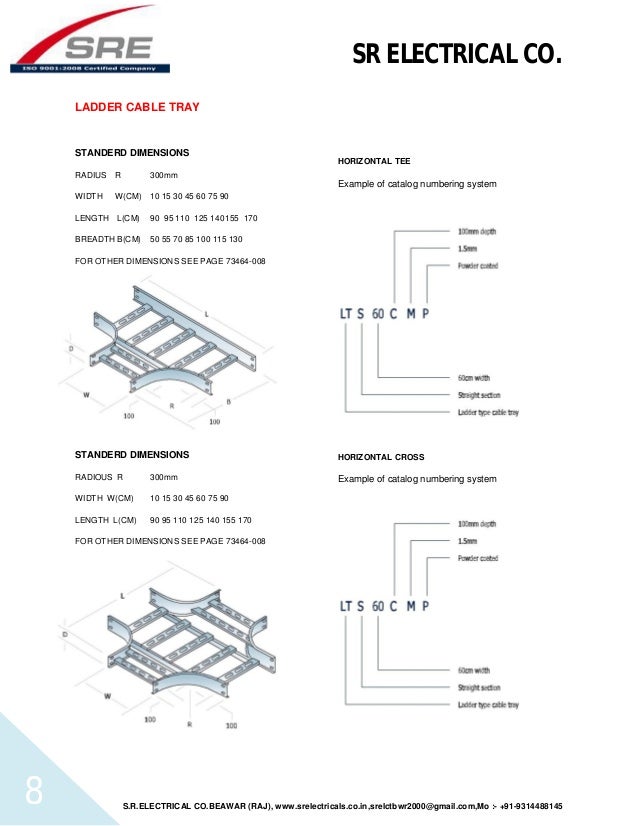 B Line Cable Tray Dimensions Catalog Library
