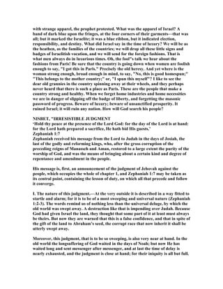 Zephaniah 1 Commentary