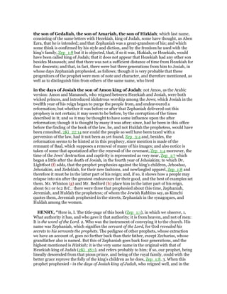 Zephaniah 1 Commentary