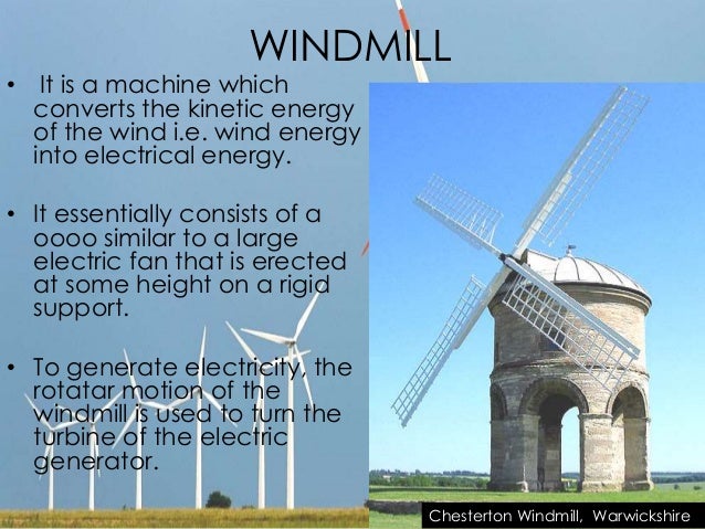 different uses of windmills