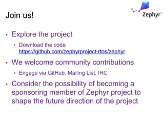 Zephyr: Creating a Best-of-Breed, Secure RTOS for IoT | PDF