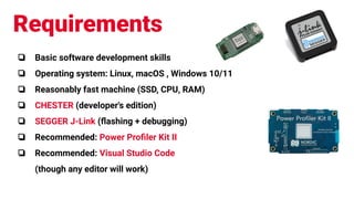 Requirements
❏ Basic software development skills
❏ Operating system: Linux, macOS , Windows 10/11
❏ Reasonably fast machin...
