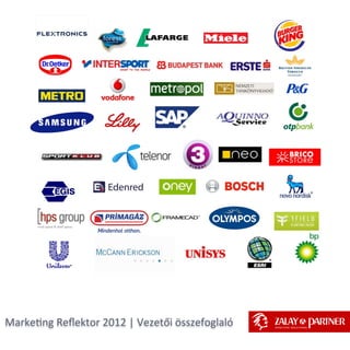 Marke&ng	
  Reﬂektor	
  2012	
  |	
  Vezetői	
  összefoglaló	
  
 