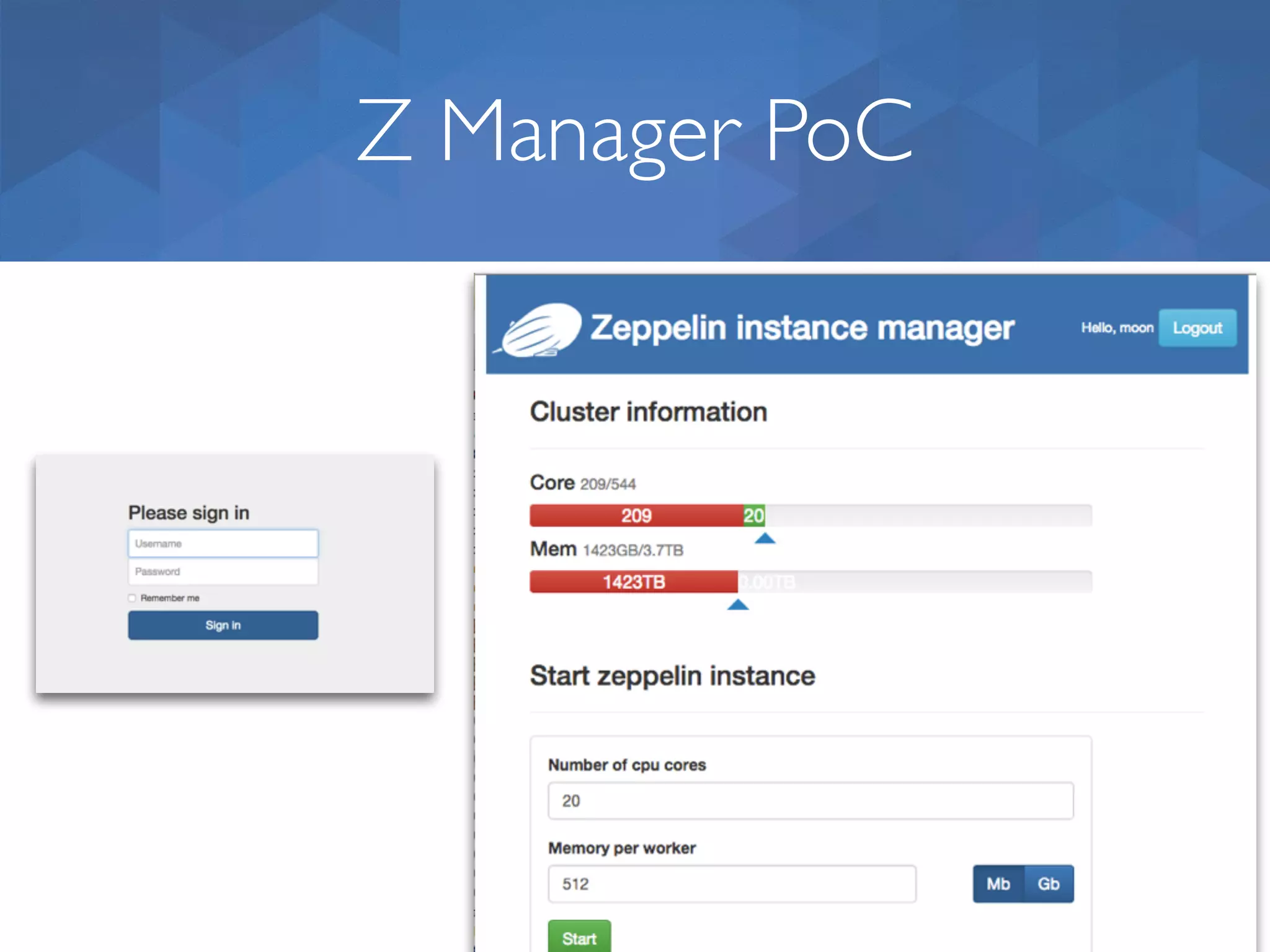 Z Manager PoC 