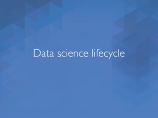 Data science lifecycle
 