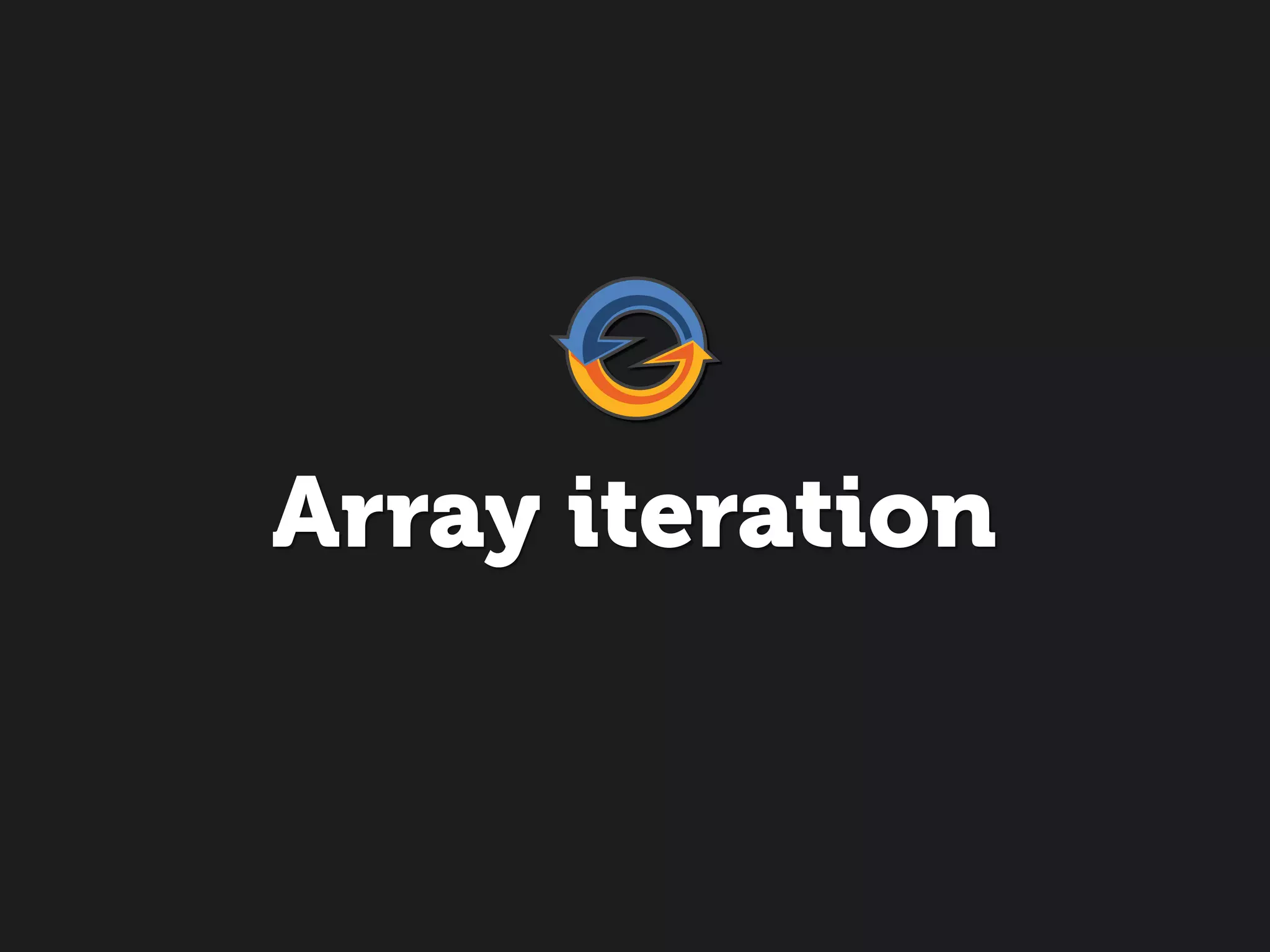 Array iteration
 