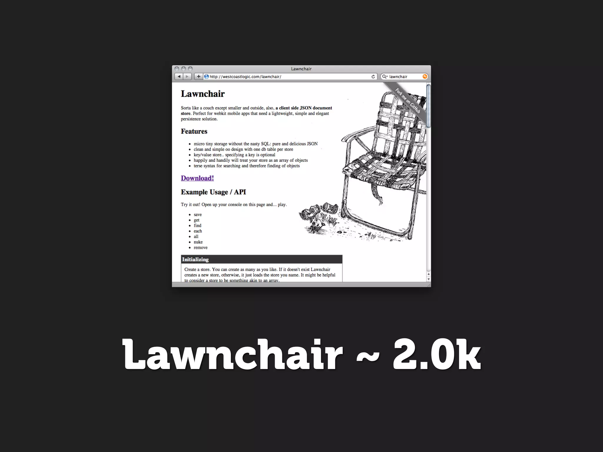 Lawnchair ~ 2.0k
 