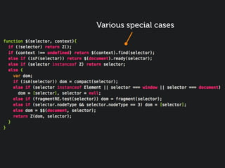 Various special cases
 