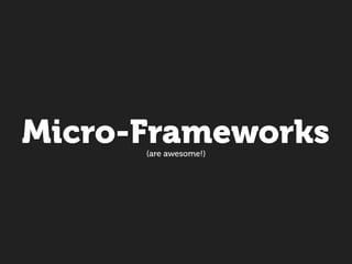 Zepto and the rise of the JavaScript Micro-Frameworks
