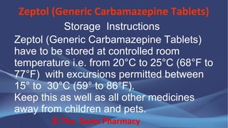 Zeptol (Generic Carbamazepine Tablets) | PDF