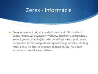 Zerex - výživový doplnok - erekcia - mojprimar.sk 
