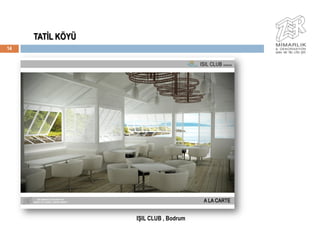 TATĠL KÖYÜ
14




                  IġIL CLUB , Bodrum
 