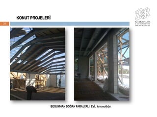 KONUT PROJELERĠ
31




                       BEGUMHAN DOĞAN FARALYALI EVĠ, Arnavutköy
 