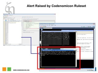 Alert Raised by Codenomicon Ruleset 