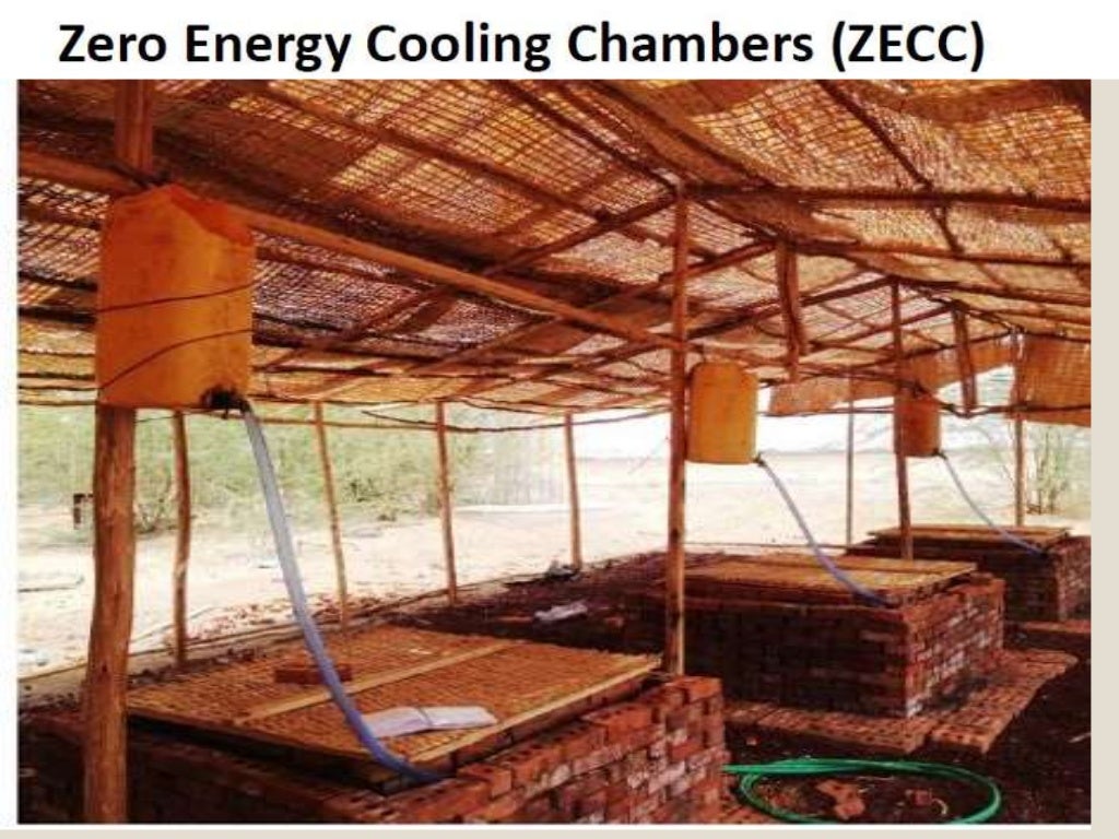 Zero energy cool chamber