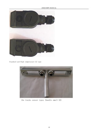 ZERO100PU MANUAL
18
Standard and High temperature L2 type
the tracks sensor types (handle small S2)
 