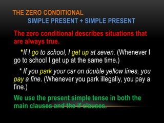Zero and first conditional | PPTX