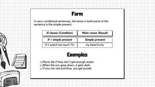 Zero and First Conditional Presentation in Black and White Doodle Style ...
