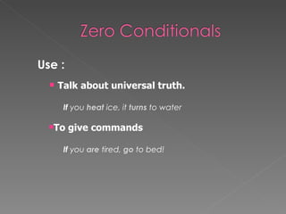 Zero And First Conditionals | PPT