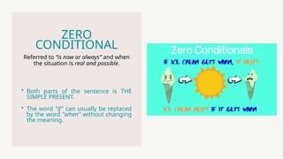 ZERO AND FIRST CONDITIONALS EXPLANATION 1 | PPTX