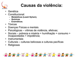 QuímicosAnormalidadesestruturaiscerebraisEpigenéticaPatrimôniogenéticoExpressão genéticaAnormalidades Funcionais:Emocionais