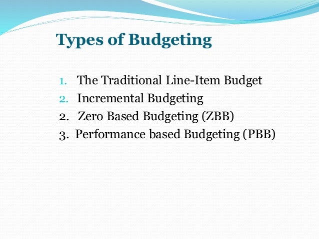 Budgeting and public expenditures