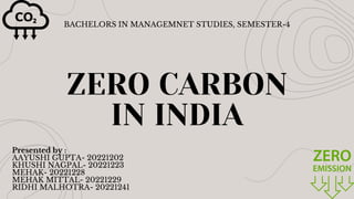 ZERO CARBON POWERPOINT PRESENTATION. DOCX | PDF