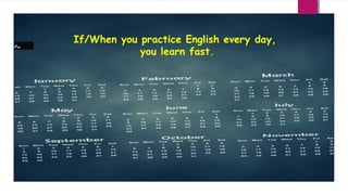 If/When you practice English every day,
you learn fast.

 