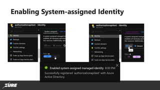 Zero Credential Development with Managed Identities for Azure resources ...