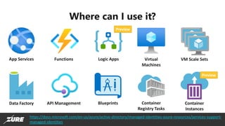 Zero Credential Development with Managed Identities for Azure resources ...