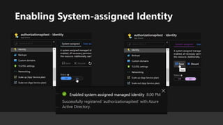Zero Credential Development with Managed Identities | PPT