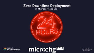 Zero Downtime Deployment
In Microservices Era
Alex Soto Bueno 
@alexsotob
 