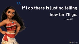 @alexsotob44
If I go there is just no telling
how far I’ll go.
— Moana
“
 