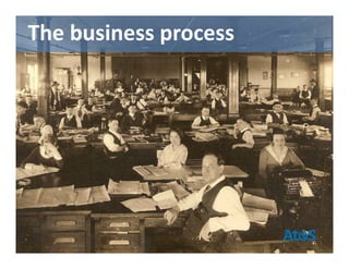 The business process
 