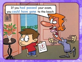 IIf you had passed your exam,
you could have gone to the beach.
 