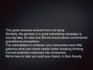 Zero Gravity Communications : Corporate Profile | PDF