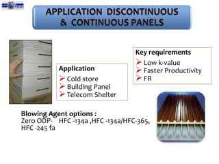 Domestic  ApplianceKey requirements:Foam insulation properties                             ( K-factor)
