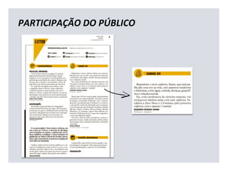 PARTICIPAÇÃO DO PÚBLICO
 