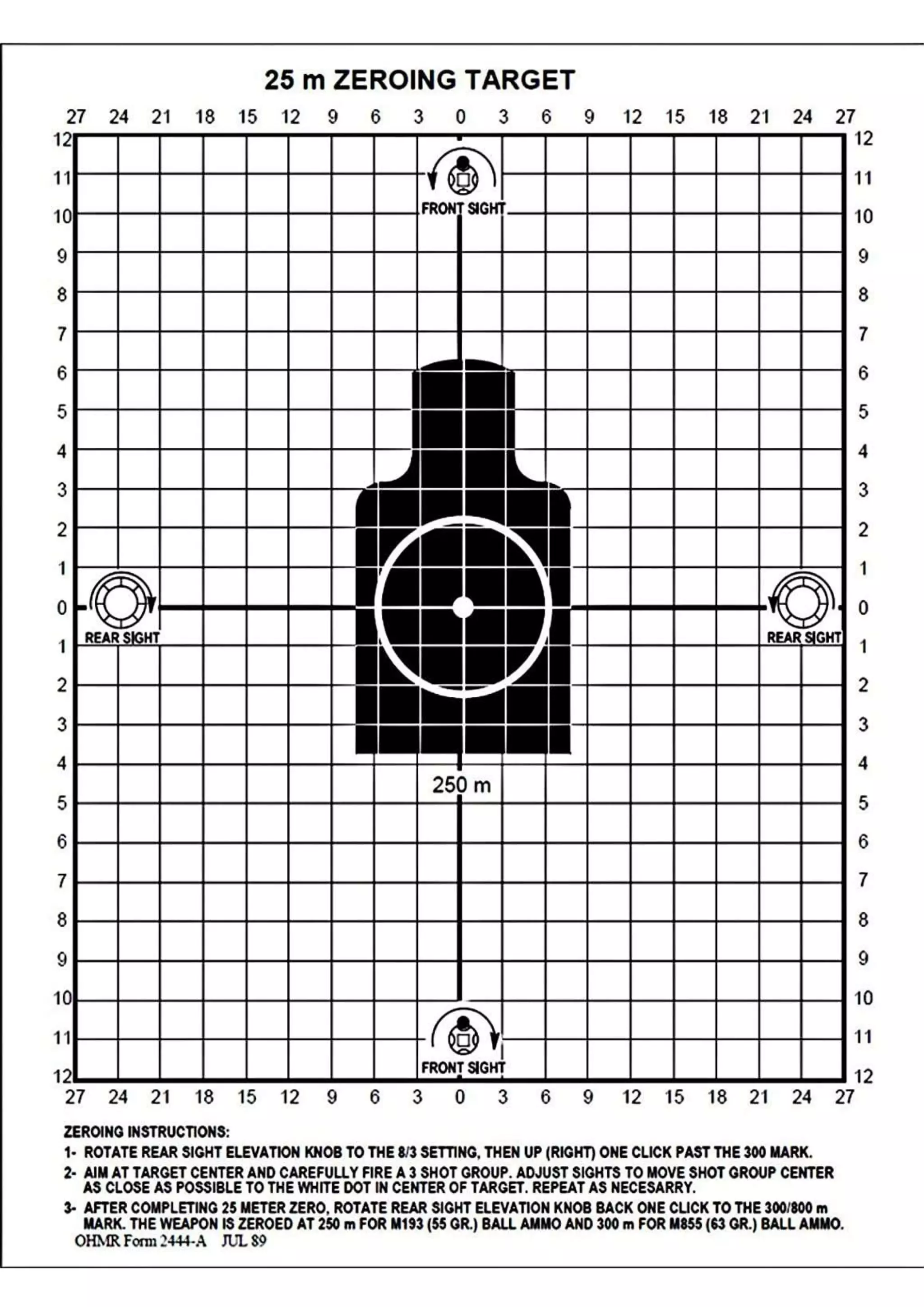 Zeroing target paper clear copy | DOCX