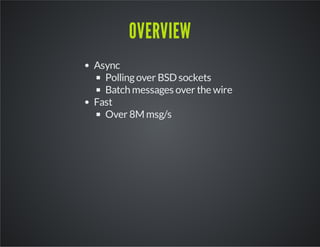 ZeroMQ - Sockets on steroids! | PPT