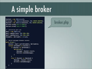 A simple broker
                  broker.php
 